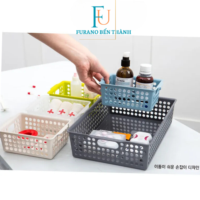 Khay lưới, Rổ nhựa lưới cao cấp MYROOM S&S đựng đồ đa năng