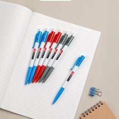 Combo 5 Cây Bút Bi Thiên Long TL-08, Ngòi 0.8mm Mực Xanh/Đỏ/Đen