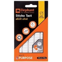 Vỉ Keo dán dạng đất sét nặn Sticko Tack Elephant 50G siêu dính