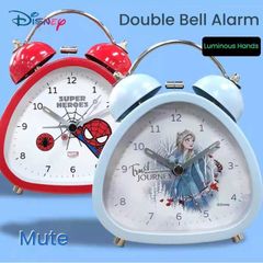 Đồng Hồ Báo Thức Chuông Kép Nhân Vật Disney Chuyển Động Thạch Anh