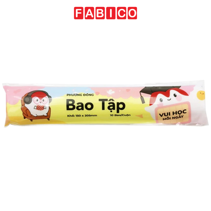 Cuộn 10 Bao Tập Nylon TP 20,5cm x 15cm