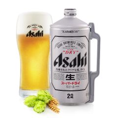 Bia Chai Asahi Super Dry Lúa Mạch 2L Nhật Bản