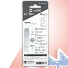 Bút Xóa Kéo Kết hợp Băng Keo Dán 2 Trong 1 Glunie Elephant  4M X 5MM