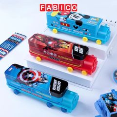 Hộp Đựng Bút Chì Hai Lớp Hình Tàu Hỏa Phiên Bản Disney Cho Bé