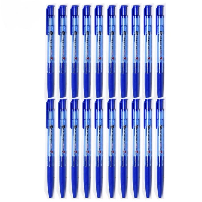 Combo 5 Bút Bi Thiên Long TL-023 Ngòi 0.8mm Mực Xanh/Đỏ/Đen