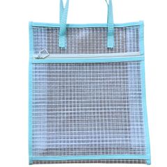 Túi Lưới Có Quai KinhShion MP41092 Túi Trong Suốt 2 Ngăn Khoang Lớn