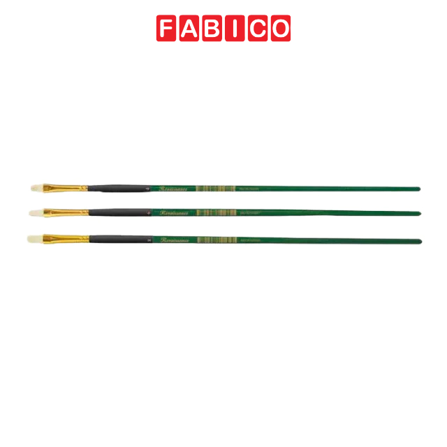 Bộ 3 Bút Cọ Dẹt Renaissance Cỡ 1/4/8