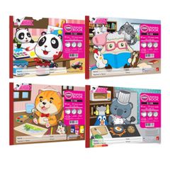 Tập 10 tờ giấy vẽ A4 vẽ bút chì, chì màu cho bé tập vẽ 80gsm