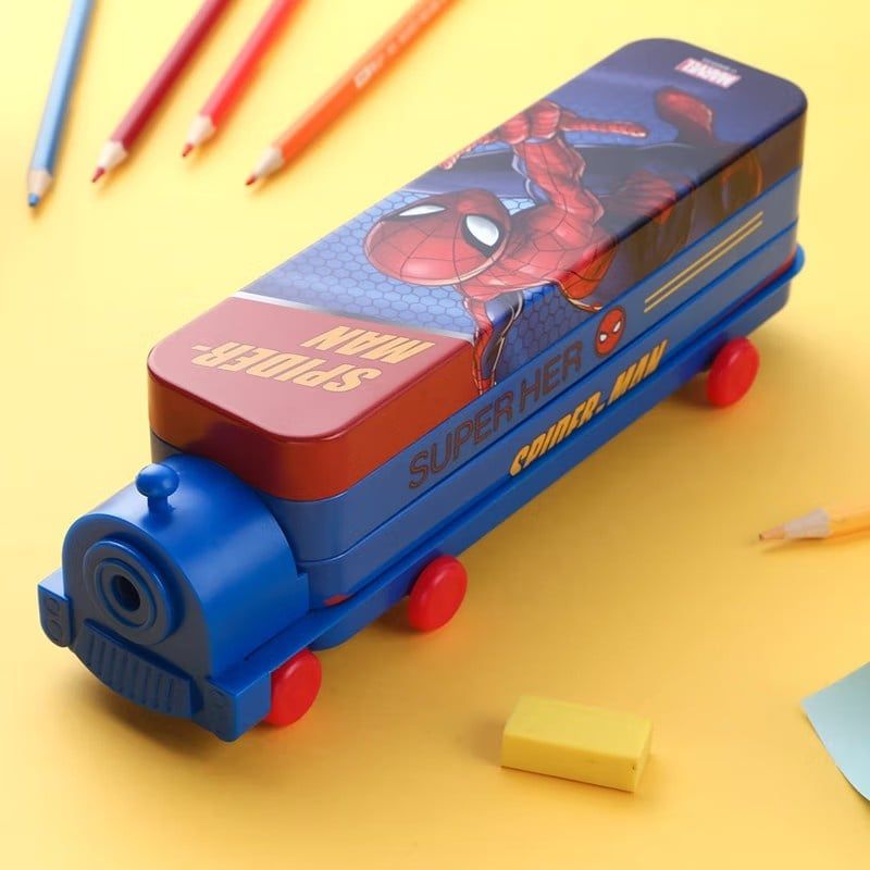 Hộp Đựng Bút Chì Hai Lớp Hình Tàu Hỏa Phiên Bản Disney Cho Bé