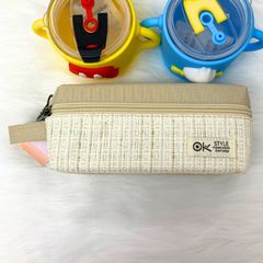 Bóp Viết Vải Style SHU 7588, Hộp bút Dễ Thương 2 Ngăn Cho Nữ