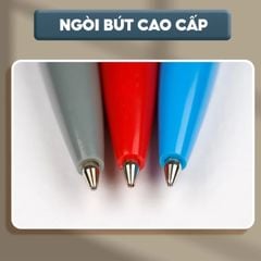 Combo 5 Cây Bút Bi Thiên Long TL-08, Ngòi 0.8mm Mực Xanh/Đỏ/Đen