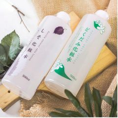 Nước Hoa Hồng Dành Cho Da Dầu Mụn Từ Diếp Cá Tía Tô Toner Chinoshio Dokudami Natural Skin Lotion Nhật Bản 500ml