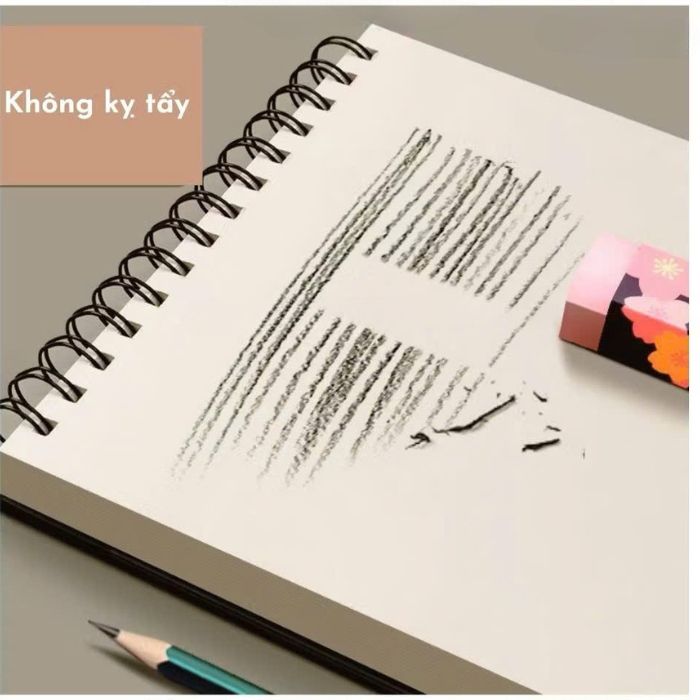 Sổ Vẽ Phác Thảo 80 Tờ Z-Sketch Book Zen Art Bìa Đen Gáy Lò Xo 100gsm