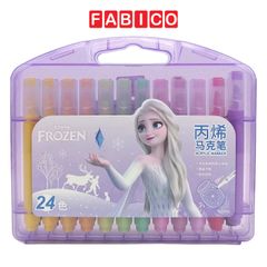 Bút Sơn Acrylic Marker Cao Cấp 24 Màu Phiên Bản Disney Chống Nước Vẽ Trên Mọi Chất Liệu Vẽ Giày Vải Chai Lọ