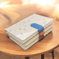 Sổ Tay Ghi Chép Bìa Da A5 100g 200 Trang Kẻ Ngang Depai chống nước - Sổ Kế Hoạch Planner, Nhật Kí, Journal