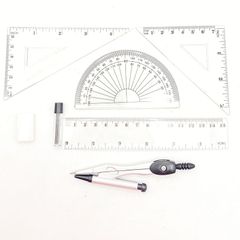 Bộ 5 Món Compa Học Sinh Master Art, Thước Đo Làm Toán F713