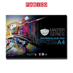 Tập 15 tờ giấy A4 200gsm vẽ tranh màu nước acrylic, vẽ phác thảo Master Art cao cấp