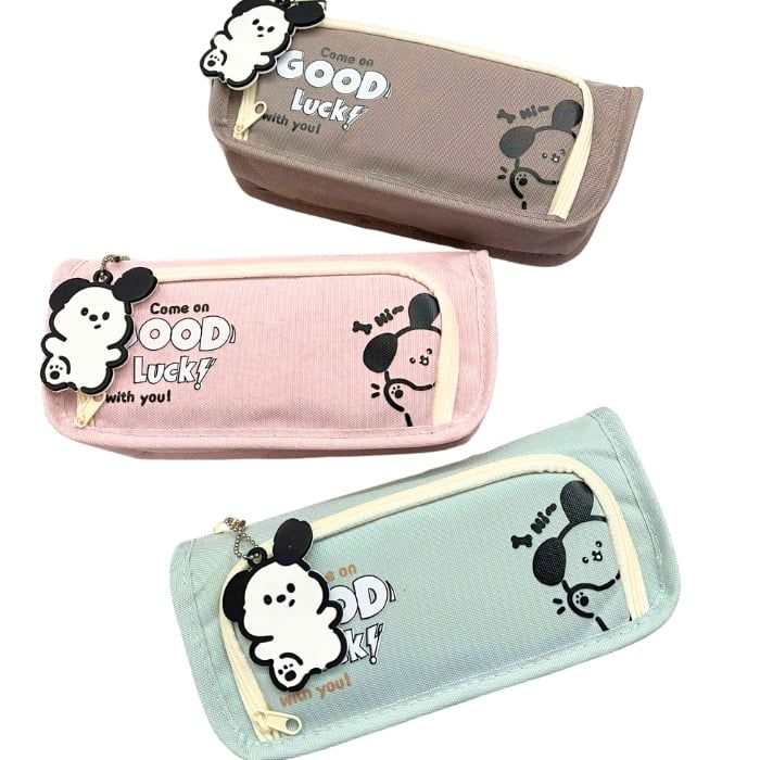 Bóp Viết Vải SHU 7714 Good Lucky Hộp Bút Chống Nước 2 Ngăn
