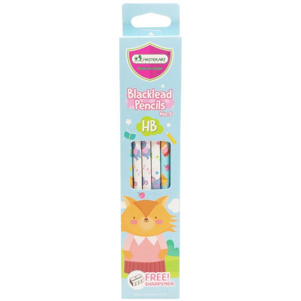 Hộp 12 cây Bút chì MasterArt HB Fancy no.5 FOX & KOALA