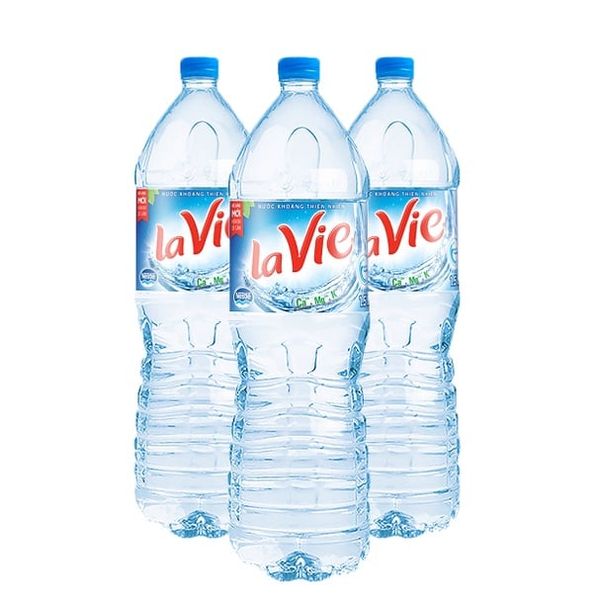 Chai lẻ nước suối, nước tinh khiết Lavie