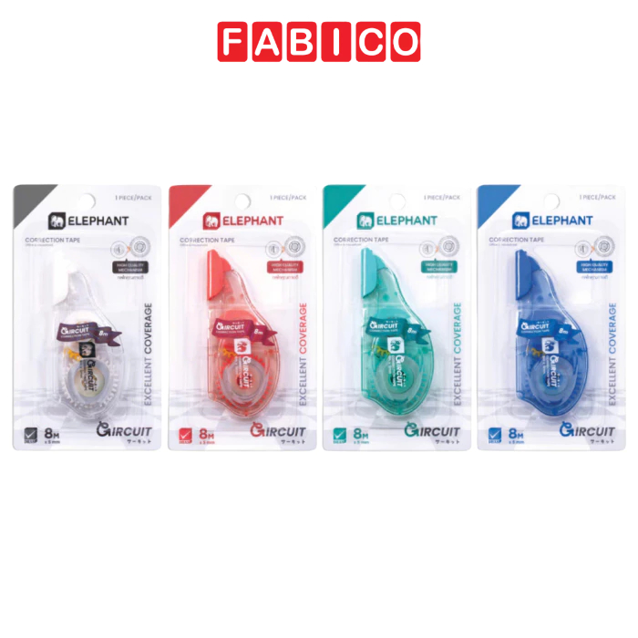 Băng Xóa Kéo Elephant Gircuit - Bút Xóa Kéo 8m x 5mm