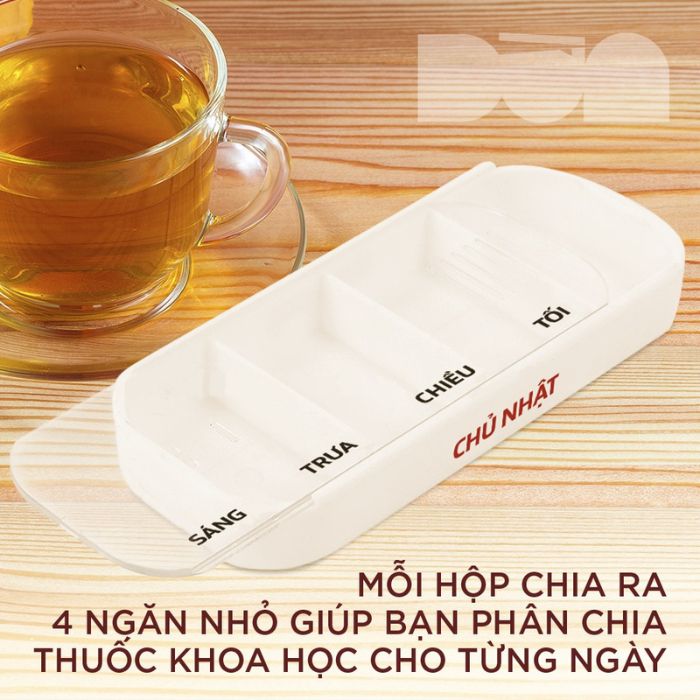 Hộp Đựng Thuốc Hộp Chia Thuốc 7 Ngày, 3 Buổi Sáng Trưa Chiều Tiện Lợi