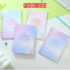 Sổ Còng Nhựa Thay Được Giấy Depai A5 Kẻ Ngang 100 Trang 80g - Bìa Chống Nước Chất Liệu giấy Mềm Mịn Chống Lóa