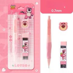 Bút Chì Kim Bấm Thân Bấm Đầu Ngòi 0.7mm Cao Cấp Kèm Đầu Tẩy Disney - Bút Chì Cơ Học Thay Ngòi Cho Học Sinh Văn Phòng