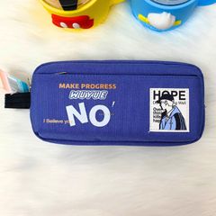 Bóp Viết Vải Hope 7572, Hộp Bút Nam 2 Ngăn Vải Canvas Chống Nước