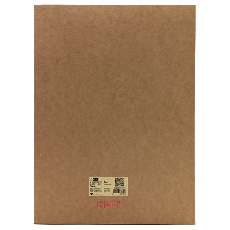Sổ Vẽ Khâu Gáy A4 A5 80 Tờ Sketch Book Zen Art 8720 Giấy 100gsm