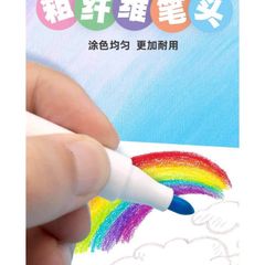 Bút Dạ Nhiều Màu Disney Xóa Được Cho Bé 12/24 Màu Kèm Đầu Bút Con Dấu