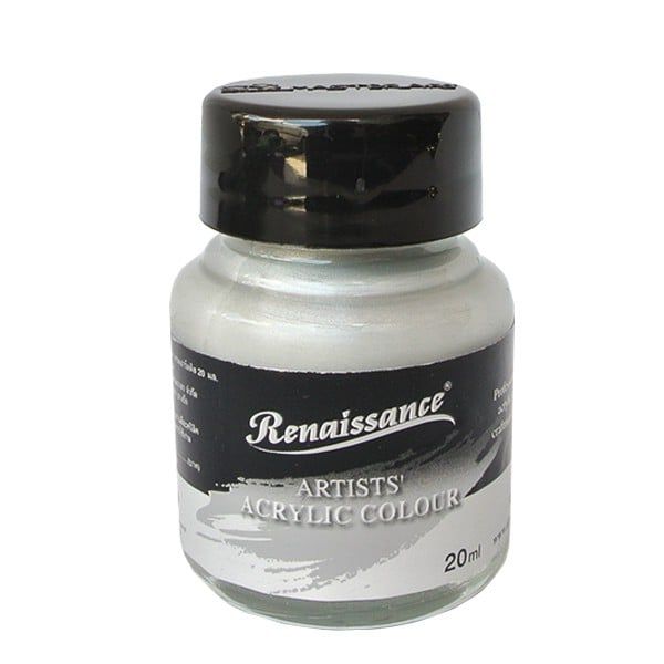 Lọ màu nước Acrylic, sơn acrylic 20ml Renaissance không trôi vẽ vải/đá/tường/ly sứ/tranh