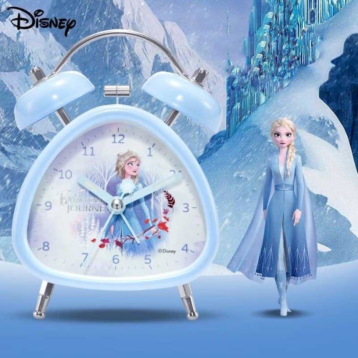 Đồng Hồ Báo Thức Chuông Kép Nhân Vật Disney Chuyển Động Thạch Anh