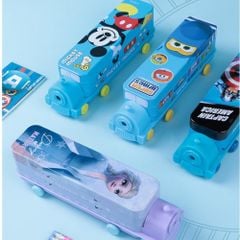 Hộp Đựng Bút Chì Hai Lớp Hình Tàu Hỏa Phiên Bản Disney Cho Bé