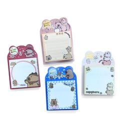 Set 70 Giấy Note Ghi Chú, Giấy Nhớ Capybara Hình Vuông Dán Depai Giấy Ghi Chú Loại Chất Lượng Cao Tiện Lợi Học Sinh