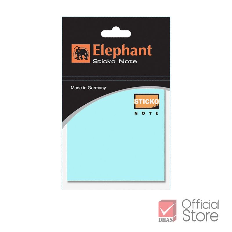 Giấy note, giấy ghi chú tự dính 3x3inch Elephant Thái Lan