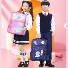 Ba Lô Chống Gù Sun Eight Chống Thấm Nước Học Sinh Tiểu Học, Trung Học Cao Cấp kèm Bóp Viết