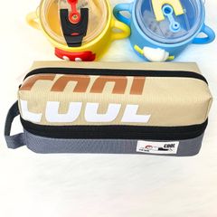 Bóp Viết Vải SHU Cool Hộp Bút Nam Vải Canvas 2 Ngăn Khoang Rộng