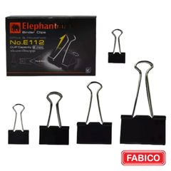 Hộp 12 Kẹp Bướm Elephant, Kẹp Giấy 19mm, 25mm, 32mm, 40mm, 50mm