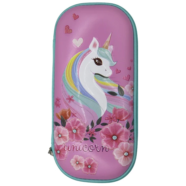 Hộp Đựng bút Binbes cho bé gái 3D in nỗi, hộp đựng bút Búp Bê, hình unicorn nhiều mẫu dễ thương