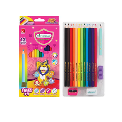 Bộ bút chì màu gỗ vẽ siêu sáng 12/18/24/48 màu Master Art super bright