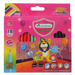 Bộ bút chì màu gỗ vẽ siêu sáng 12/18/24/48 màu Master Art super bright