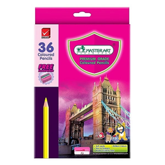 Bộ bút chì màu gỗ vẽ siêu sáng 12/18/24/48 màu Master Art super bright