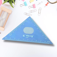 Bộ thước kẻ, đo độ, eke Pastel Yalong cho học sinh bộ dụng cụ học tập 4 chiếc đo chính xác YL203601