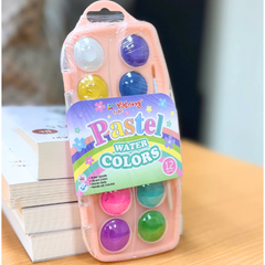 Bộ Màu Nước Dạng Nén Paste Water Color Yalong 12 Màu Tươi Đậm Mịn Dễ Hòa Tan Tô Màu Vẽ Tranh Chuyên Nghiệp