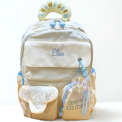 Ba Lô Thời Trang Teen Snow Queen Disney - Balo Bé Gái Nhiều Ngăn Chống Nước Đi Học Cấp 1, Cấp 2