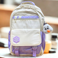 Ba Lô Thời Trang Teen Disney Snow Queen Cao Cấp - Balo Nhiều Ngăn Siêu Nhẹ Chống Nước