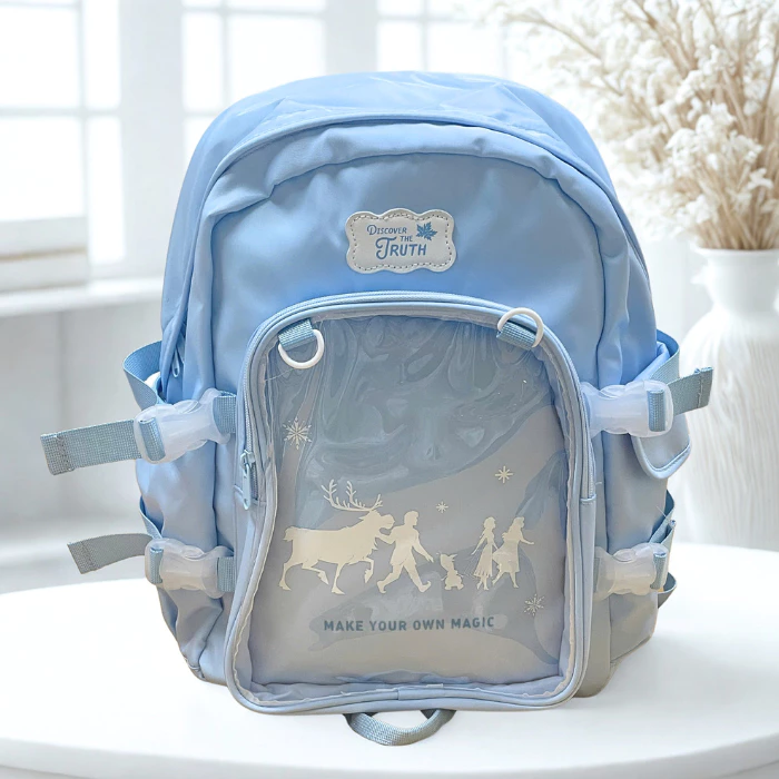 Ba Lô Thời Trang Teen Nữ Cao Cấp Disney Snow Queen B22160 - Balo Xinh Xắn Siêu Nhẹ Chống Nước
