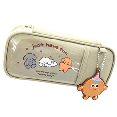 Bóp Viết Vải SHU 7846 Just Have Fun Hộp Bút Khóa Kéo Chống Nước