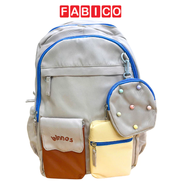 Ba Lô Thời Trang Teen Binnes BNS-6057 Balo Siêu Nhẹ Chống Nước Nhiều Ngăn - Màu KaKi